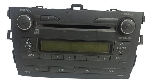 Rádio Cd Player Toyota Corolla 2009 2014 Original 16127