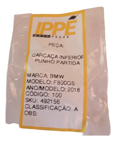 Carcaça Inferior Punho Partida Bmw F800gs 2016 Bmw F 800 Gs