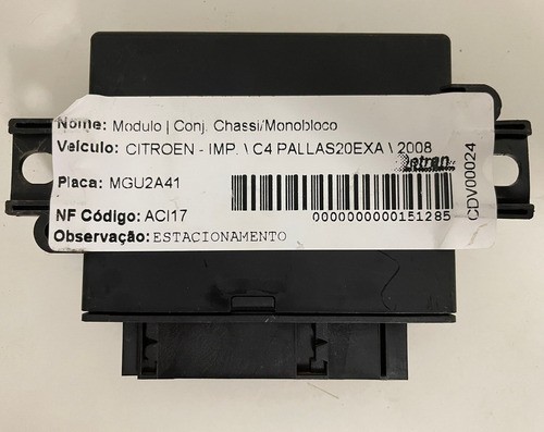 Módulo Estacionamento C4 Pallas 2.0 Exa 2008 - 9661594280