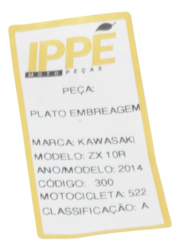 Plato Embreagem  Kawasaki Zx 10r 2014 (522)