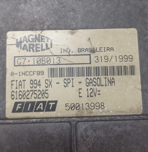 Módulo Injeção Uno Mille 1.0 Gasolina G710b013 6160275205