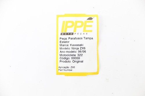 Parafuso Tampa Estator Kit Ninja Zx6 Kawasaki (322)