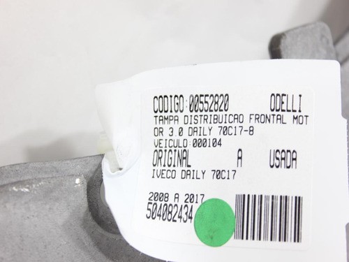 Tampa Distribuição Frontal Motor 3.0 Daily 70c17 08/17 Us 