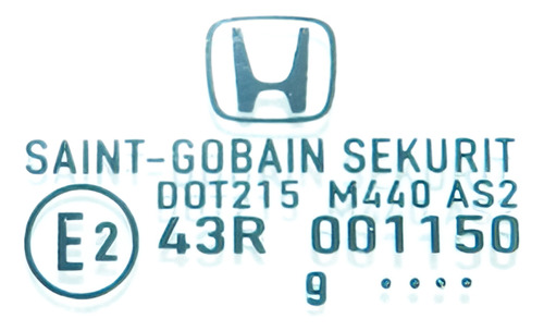 Vidro Fixo Traseiro Esquerdo Sem Borracha Honda City 09/13