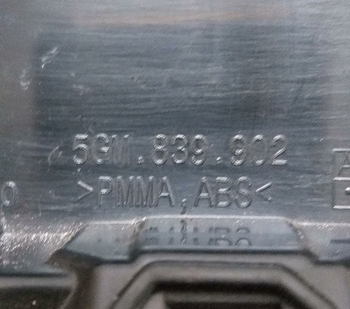 Acabamento Coluna Externa Traseira Direita Vw Golf 5gm839902