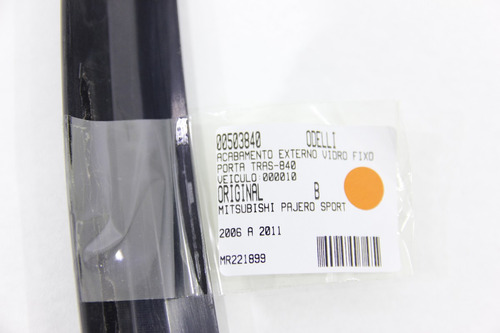 Acabamento Ext Vidro Fixo Porta Tras Mitsubishi Pajero Sport