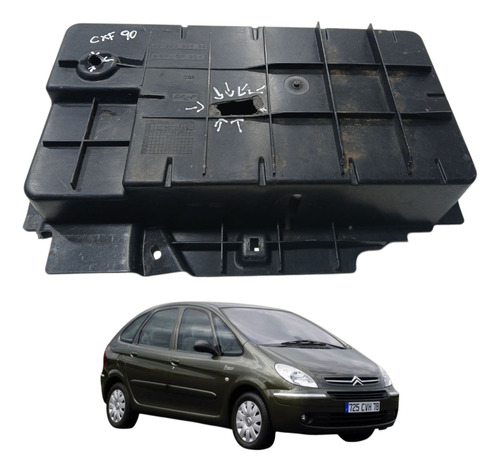 Caixa Suporte Bateria Citroën Picasso  2004 Com Detalhe (ap)