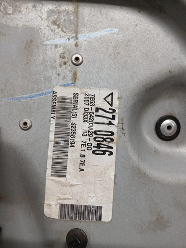 Maquina Vidro Porta Dianteira Esquerda Ford Fusion 2006 Á 09