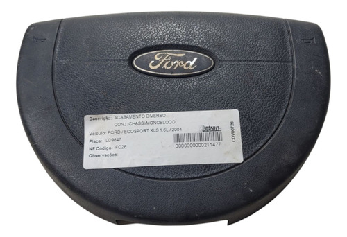 Tampa Volante Ford Fiesta/ 2003 (al) Adl Cxa 580