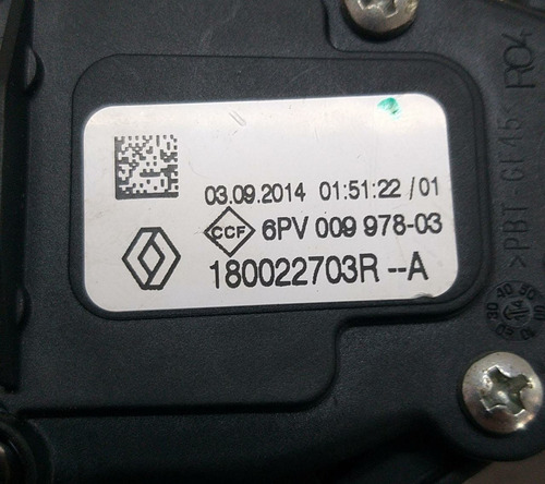 Pedal Acelerador Renault Sandero Clio 14/19 6pv00997803