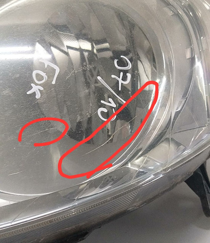 Farol Esquerdo Foco Duplo Vw Fox Spacefox 06/10 Com Detalhe