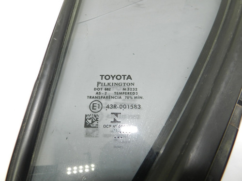 Vidro Fixo Traseiro Lateral Esquerda Hilux 2015 43r001583