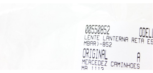 Lente Lanterna Reta Estribo (ambar) Mb 1113 70/89 (852)