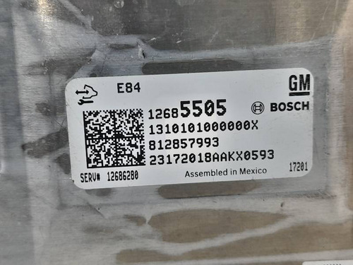 Modulo De Injecao Gm Onix 1.4 2018 12685505