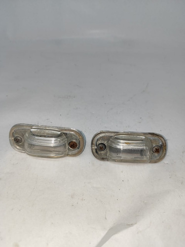 Par Lente Luz Lanterna Placa Vw Gol Voyage Quadrado 80/96