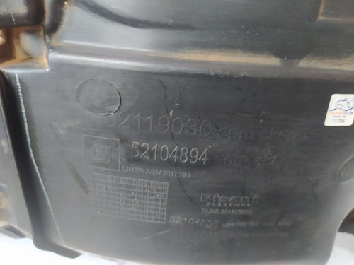 Parabarro Diant Direito Gm Cobalt 52119030  11795