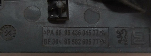 Maçaneta Interna Traseira Esquerda Peugeot 307 9658269577(mn