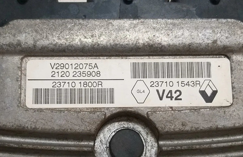 Kit Módulo Injeção Renault Duster 2.0 16v Flex V29012075a