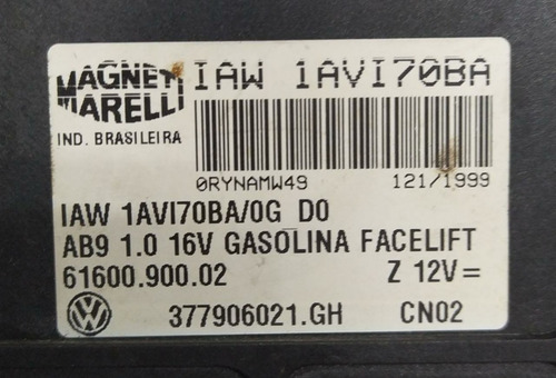 Módulo Injeção Vw Gol 1.0 16v 1999 1avi70ba