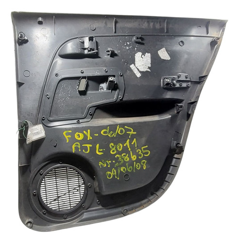 Forro Porta Traseira Esquerda Vw Fox 1.6/ 2007 (al) Adl Ptu