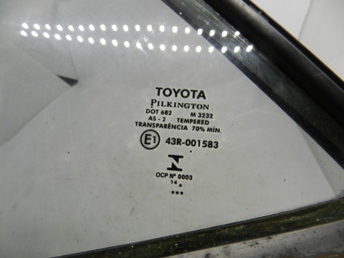 Vidro Fixo Traseiro Esquerdo Toyota Corolla 14/18 43r001583