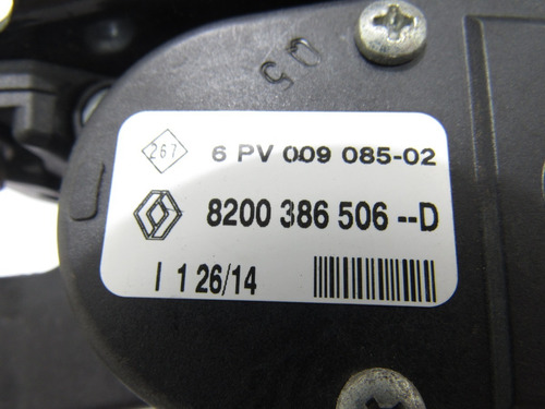 Pedal Acelerador Sandero Logan 2008 A 2013 8200386506d
