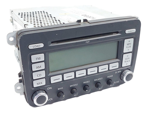 Rádio Cd Original Jetta Ano 2006 A 2010 C/ Código