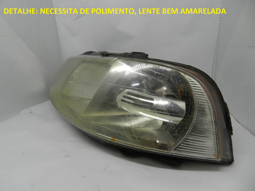 Farol Esquerdo Vw Gol G3 Foco Simples 99/08 Com Detalhe