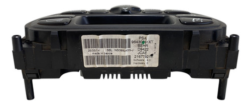 Comando Ar Condicionado Digital Peugeot 307 Behr 96430991xt
