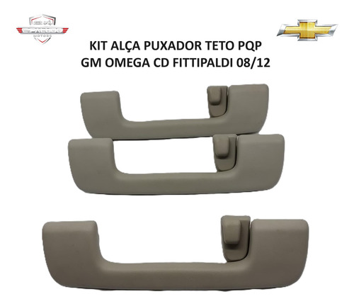 Kit Alça Puxador Teto Pqp Gm Omega Cd Fittipaldi V6 08/12