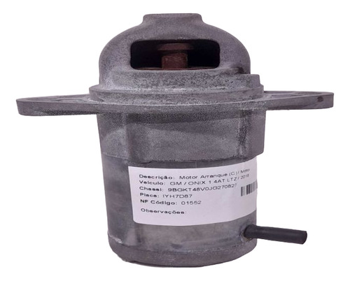 Motor Partida Arranque Gm Prisma Onix 1.4 Aut 2017 2018 2019