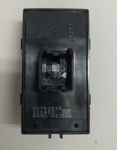Botão Vidro Elétrico Traseiro Direito Gm Cobalt 20792535
