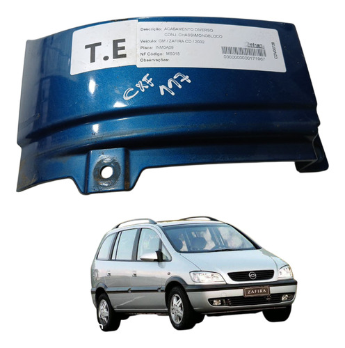 Moldura Farol Traseiro Esquerdo Gm Zafira 2002 (ap)