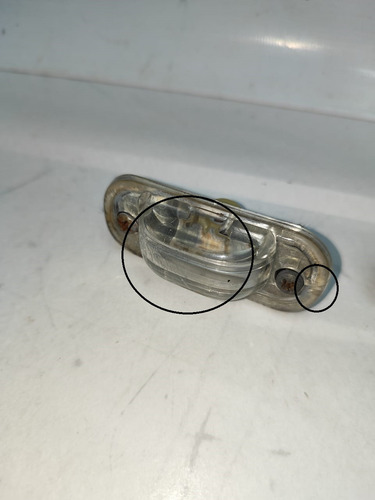 Par Lente Luz Lanterna Placa Vw Gol Voyage Quadrado 80/96