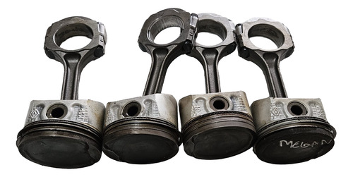Jogo 4 Pistões Stander Com Bielas Megane 1.6 16v Flex 115cvs