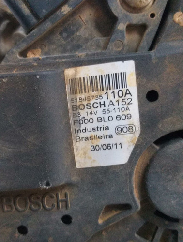 Alternador Fiat Strada 1.6 Etorq 2010 A 2018 F000bl0609