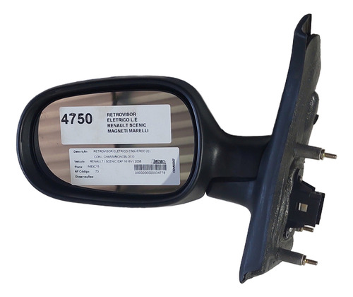 Retrovisor Elétrico Lado Esquerdo Scenic Ano 2001 A 2006