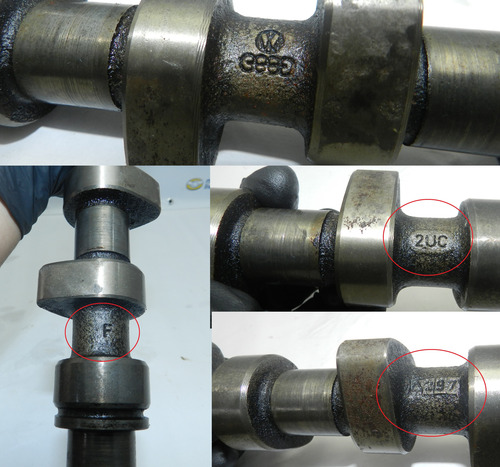 Comando Válvulas Letra F Vw Ap 1.6 Carburado Tucho Mecânico