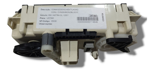 Comando Ar Condicionado Gm Astra 2001 (al) 90559840