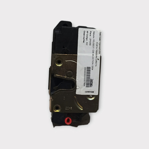 Fechadura Elétrica Traseira Direita Peugeot 206 1999 2009