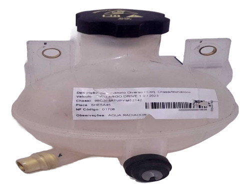 Reservatorio Agua Radiador Fiat Argo 1.3 2018 2019 2020 2021
