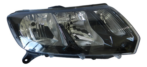Farol Direito Máscara Negra Sandero Logan 14/18 Com Detalhe