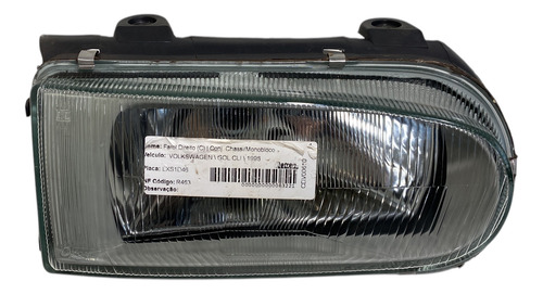 Farol Dianteiro Vw Gol Saveiro Parati G2 Lado Direito