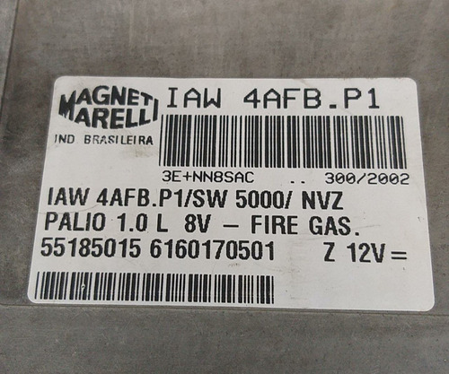 Módulo Injeção Fiat Palio 1.0 1.4 8v Fire 2003 Iaw4afbp1