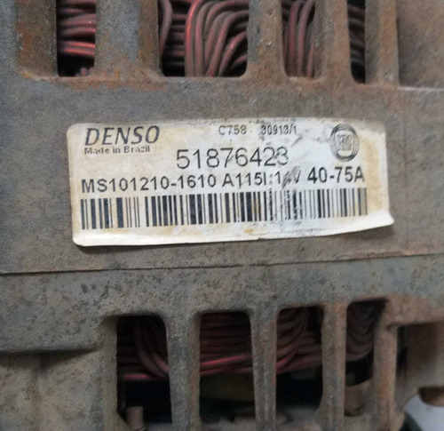 Alternador Sem Ar Fiat Strada 1.0 1.4 2006 A 2014 51876423