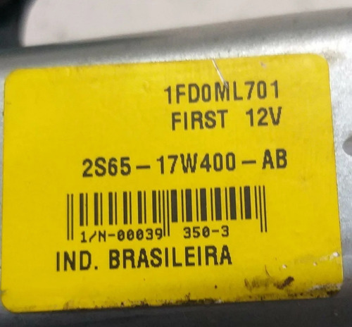 Motor Limpador Traseiro Ford Fiesta 2009 A 2014 2s6517w400ab