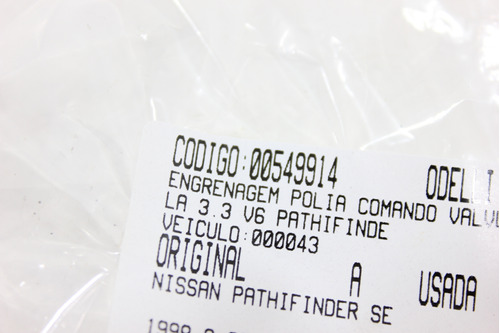 Engrenagem Polia C/ando Válvula 3.3 V6 Pathifinder Se 98/04