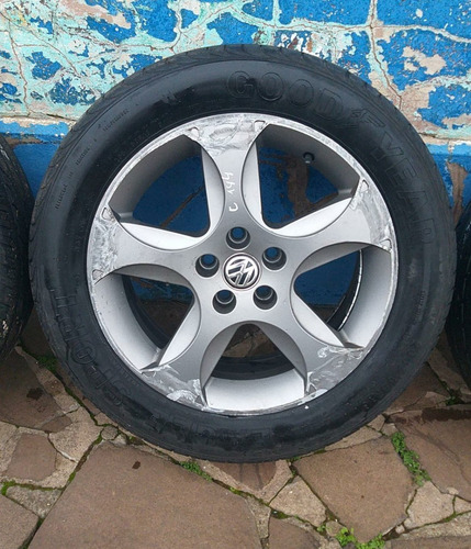 Jogo 4 Rodas Aro 16 5 Furos Sem Pneus Vw Golf 1999 A 2006