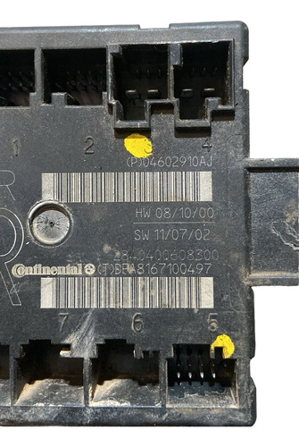 Módulo Central Controle Porta D.e Jeep Cherokee 2011 A 2013