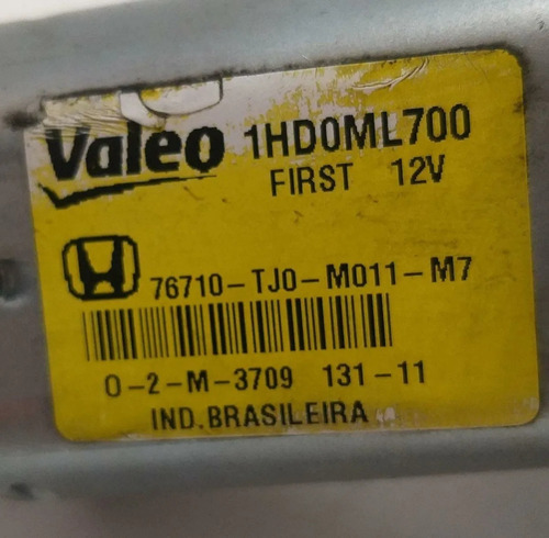 Motor Limpador Traseiro Honda Fit 2009 A 2013 1hd0ml700